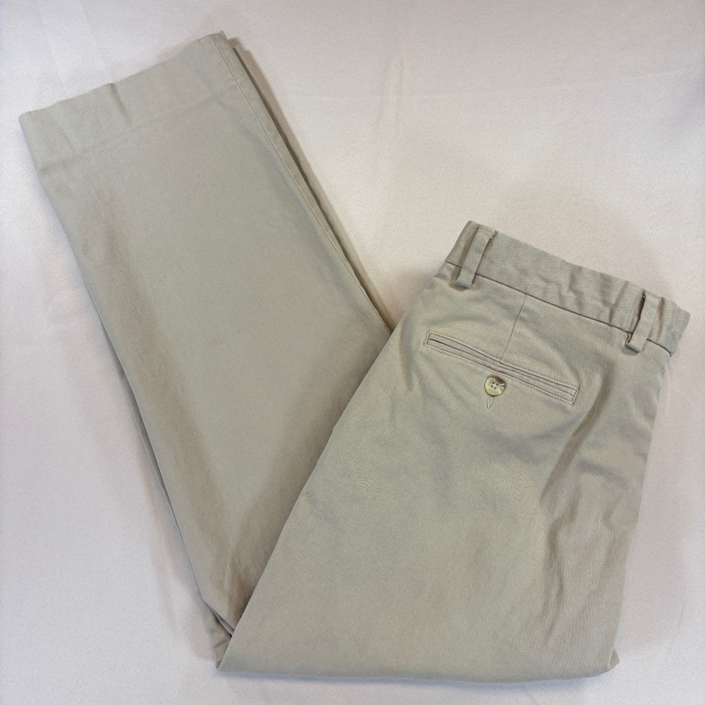 1946 by Ballin Chino Pants Mens 38x30 Khaki Stretch Cotton Flat Front‎